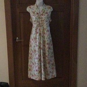 April Cornell Floral Print Dress, Sz Lg